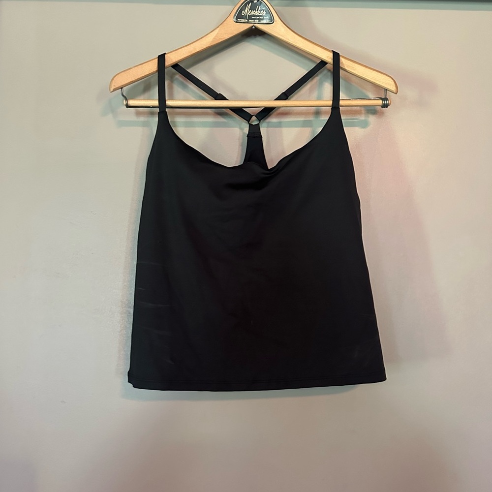 Outdoor Voices Black Sleeveless Crop Camisole Move Free Tank XL